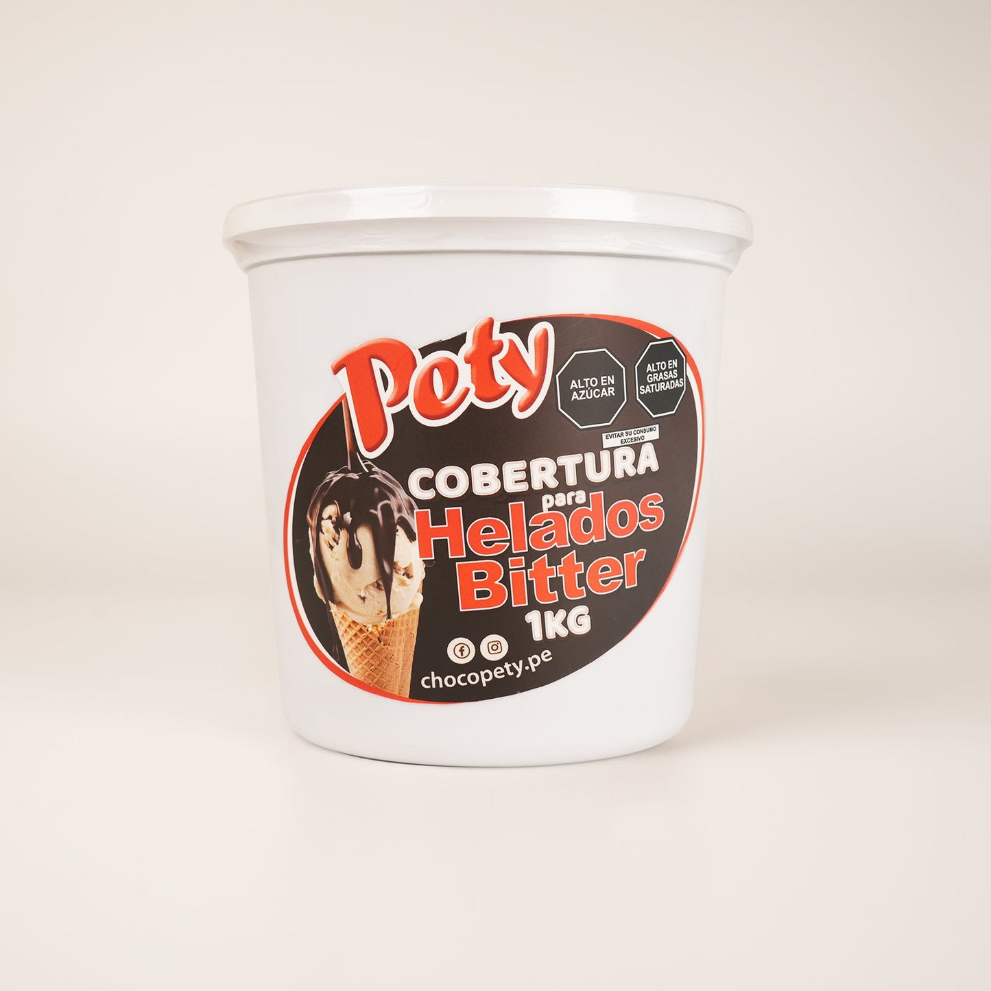 Cobertura para Helado Bitter Pety 1 kg.