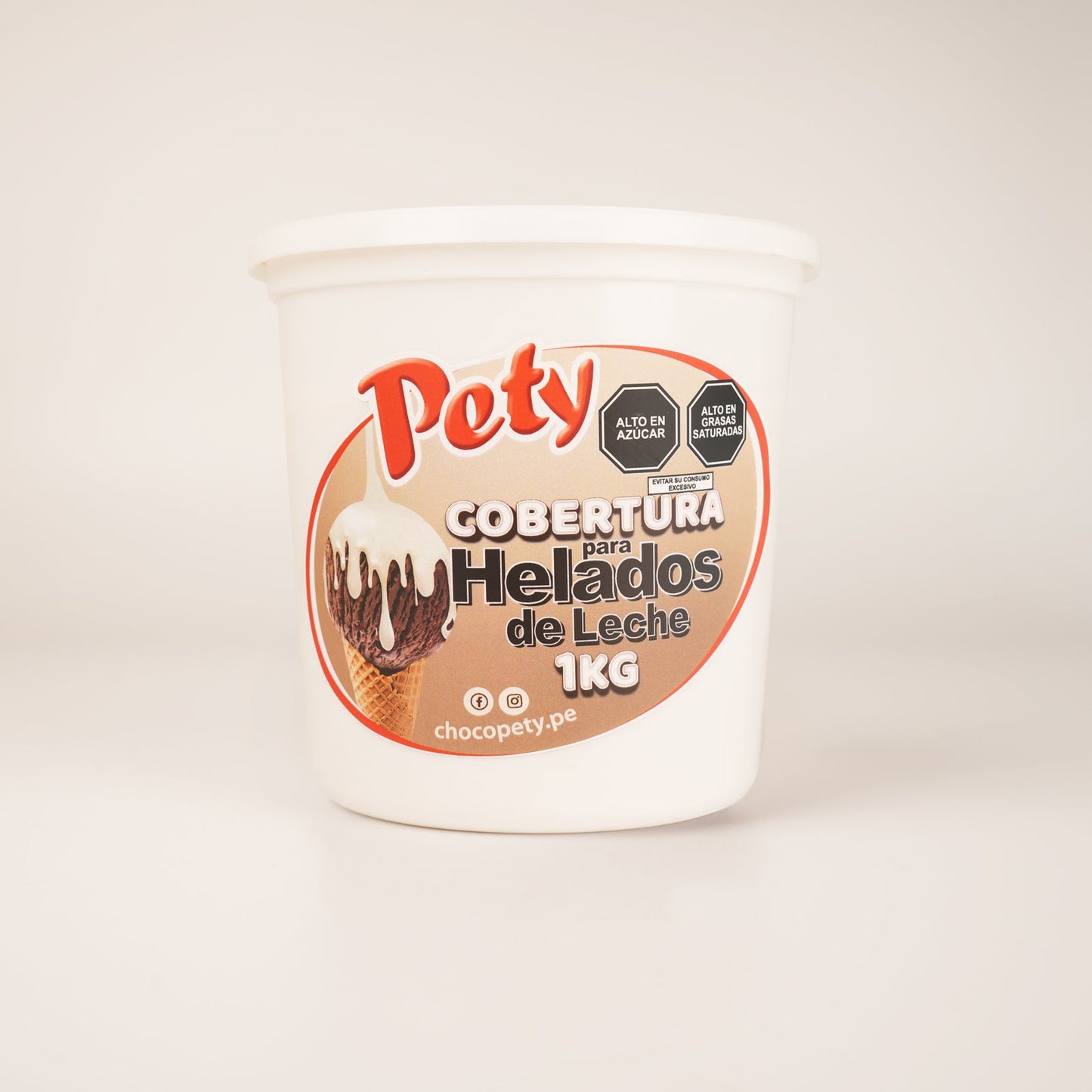 Cobertura para Helado de Leche Pety 1 kg.