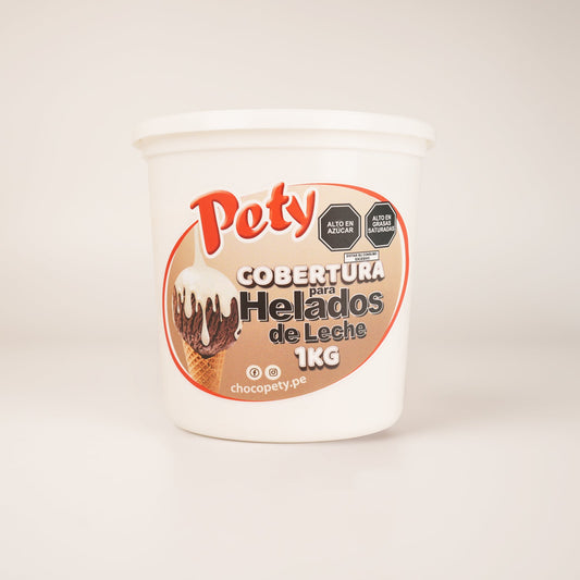 Cobertura para Helado de Leche Pety 1 kg.
